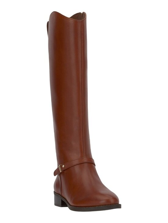 ON 34th Shoes - NWT On 34th Womens Firesse Riding Boots 10019685500 Cognac Leather Brown 6.5\M